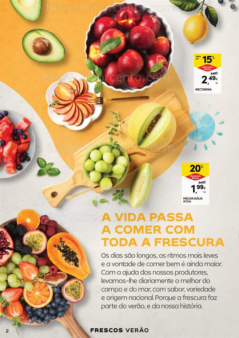 Antevisão Folheto CONTINENTE Frescos Verão Promoções de 15 a 27 julho all