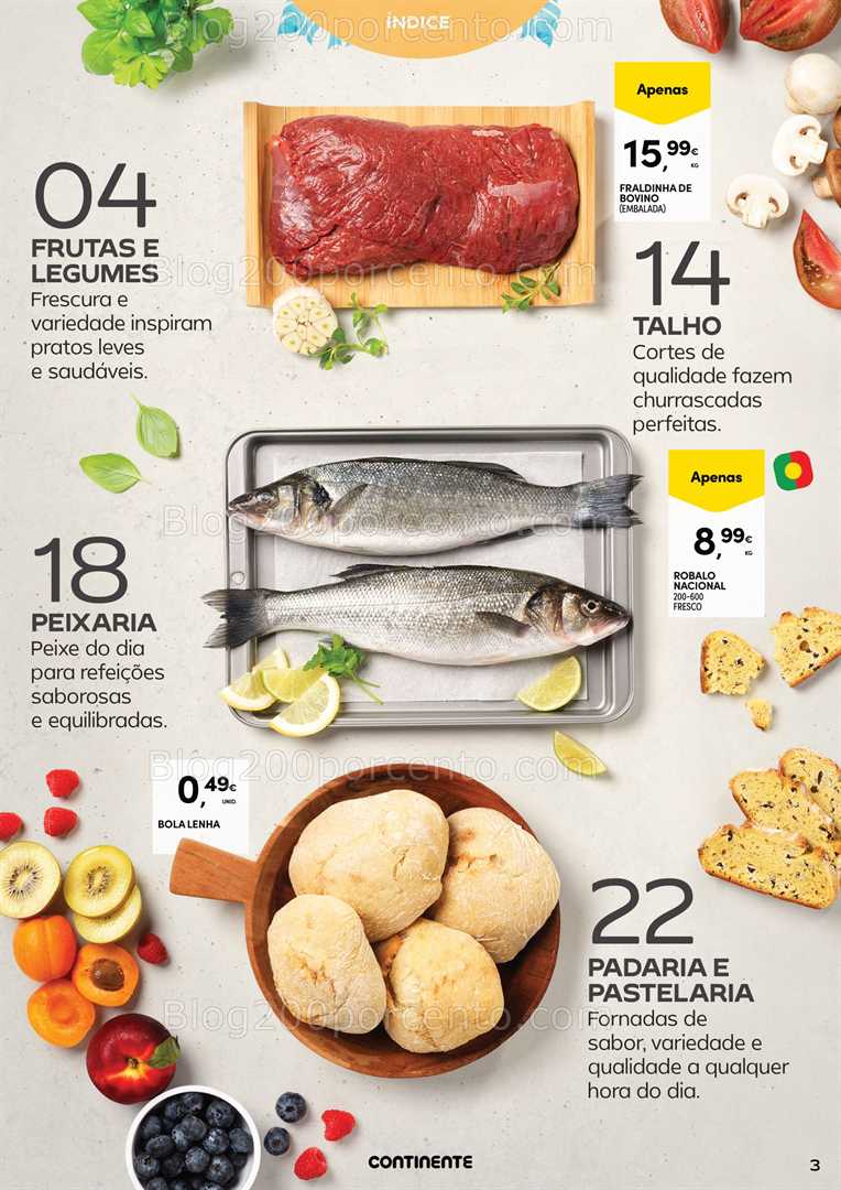 Antevisão Folheto CONTINENTE Frescos Verão Promoções de 15 a 27 julho all
