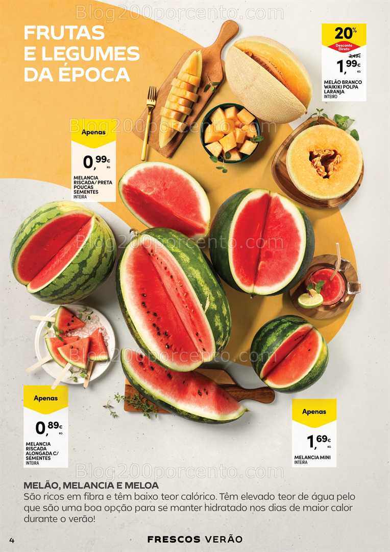 Antevisão Folheto CONTINENTE Frescos Verão Promoções de 15 a 27 julho all