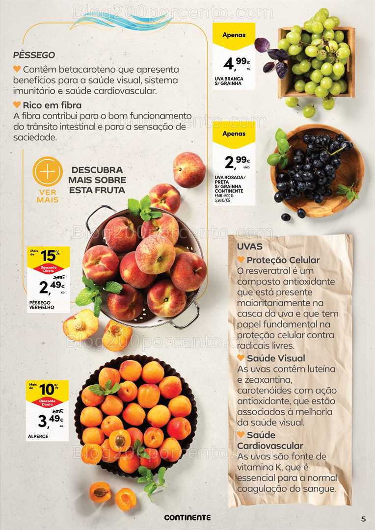 Antevisão Folheto CONTINENTE Frescos Verão Promoções de 15 a 27 julho all