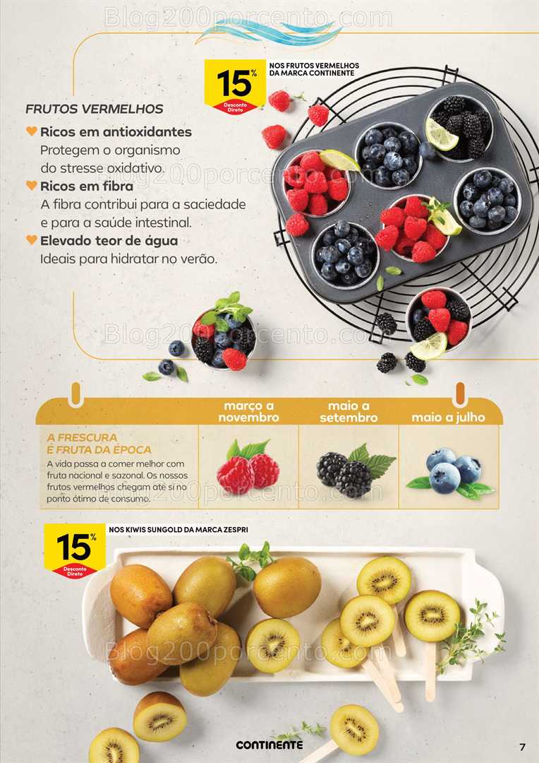 Antevisão Folheto CONTINENTE Frescos Verão Promoções de 15 a 27 julho all