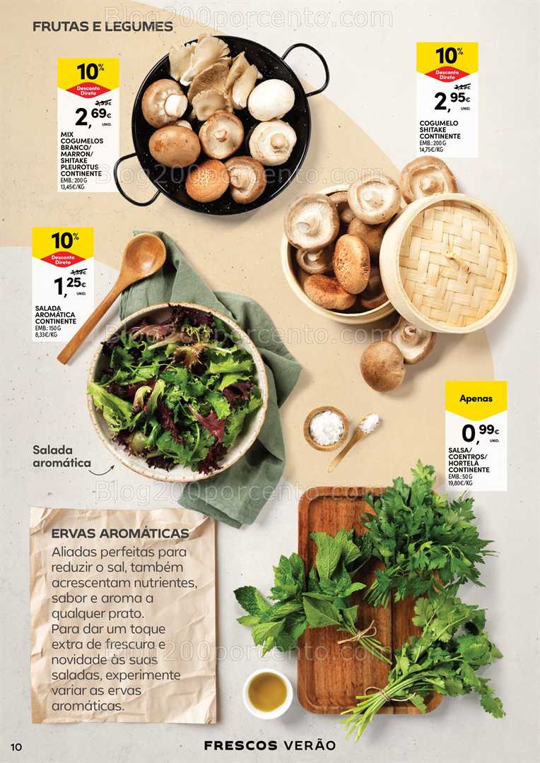 Antevisão Folheto CONTINENTE Frescos Verão Promoções de 15 a 27 julho all