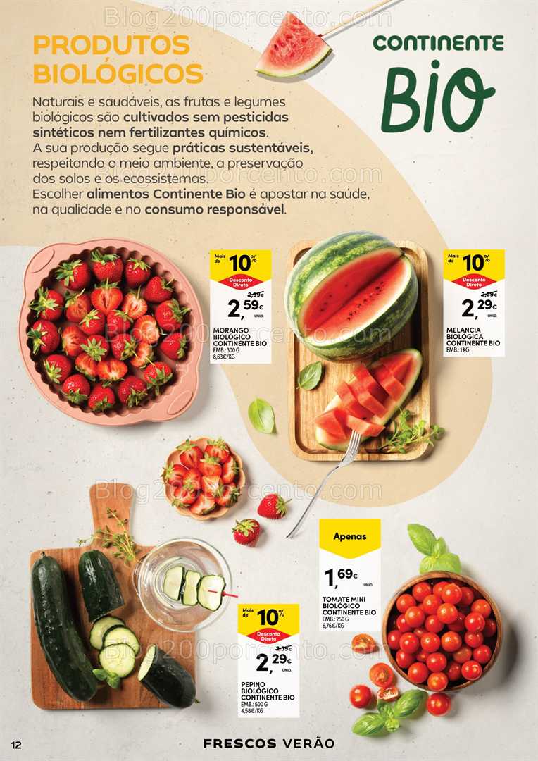 Antevisão Folheto CONTINENTE Frescos Verão Promoções de 15 a 27 julho all