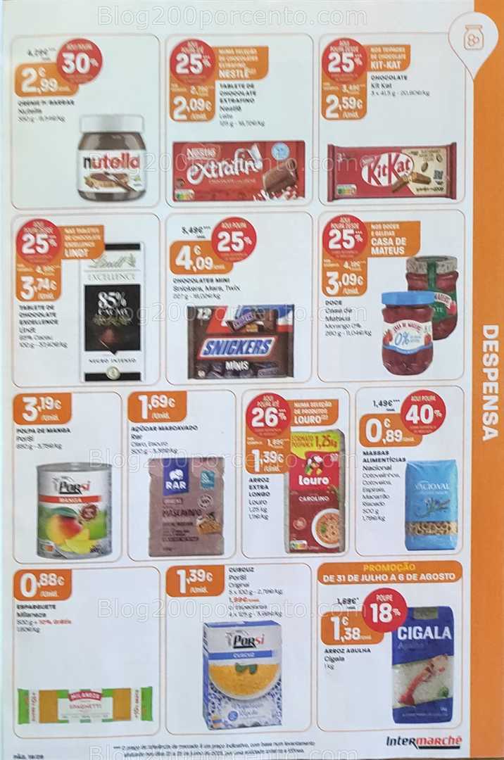 Antevisão Folheto INTERMARCHÉ Super Promoções de 31 julho a 6 agosto all