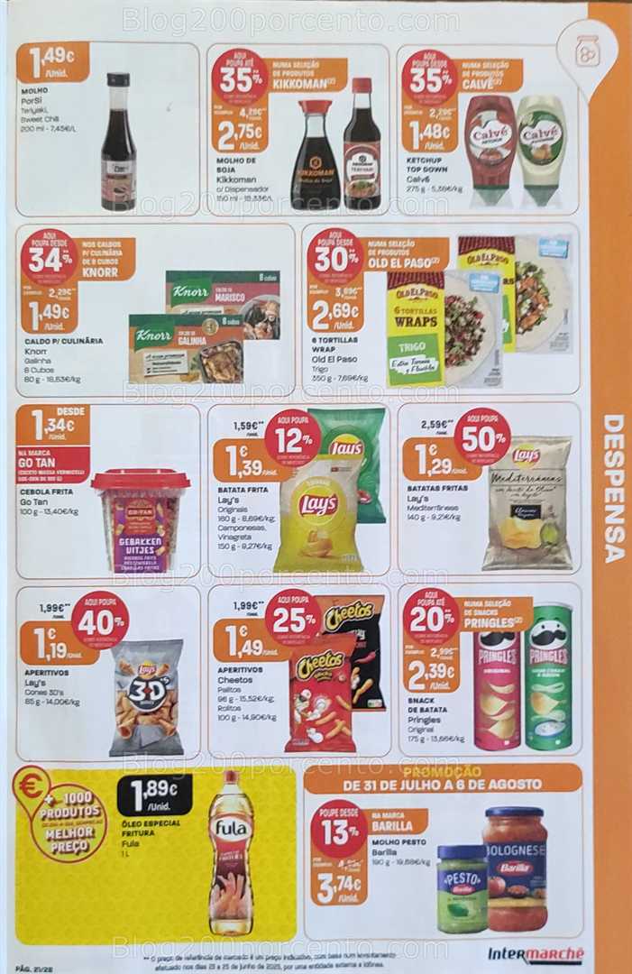 Antevisão Folheto INTERMARCHÉ Super Promoções de 31 julho a 6 agosto all