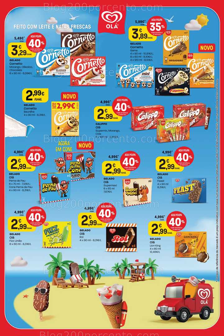 Antevisão Folheto INTERMARCHÉ Gelados Promoções 10 a 16 julho all