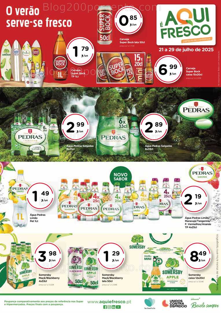 Antevisão Folheto AQUI É FRESCO Promoções 21 a 29 julho all