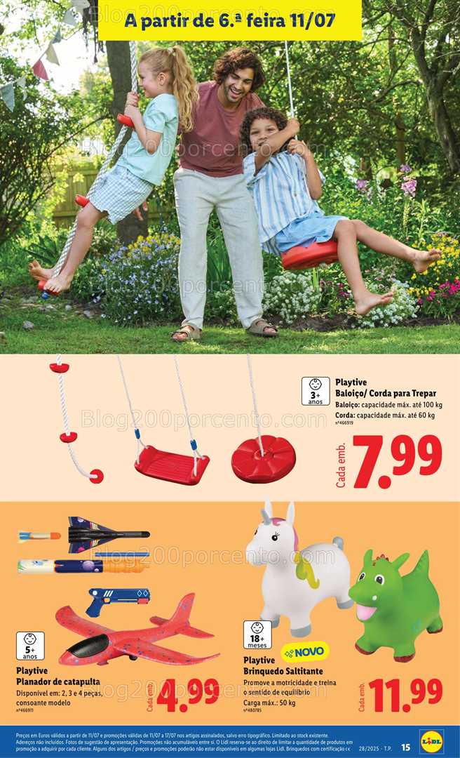 Antevisão Folheto LIDL Ar Livre Promoções de 11 a 17 julho ar livre