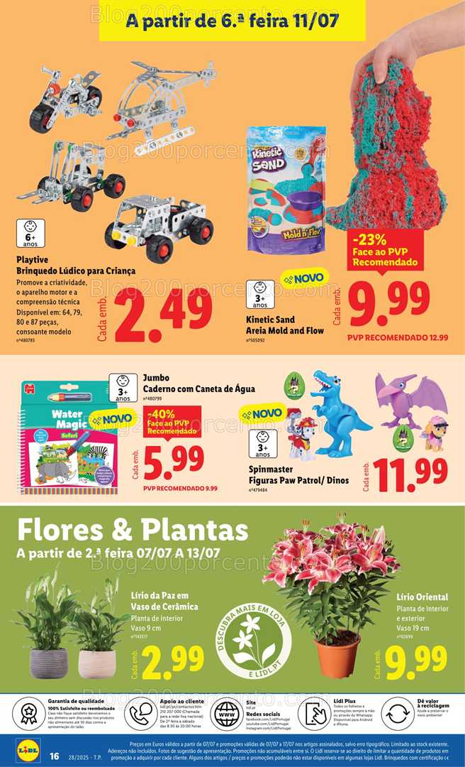 Antevisão Folheto LIDL Mercado de Plantas Promoções de 7 a 17 julho plantas
