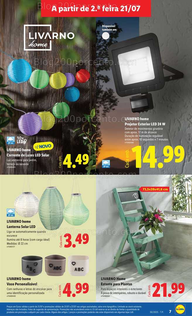 Antevisão Folheto LIDL Bazar Promoções de 21 a 31 julho - Edição Digital all
