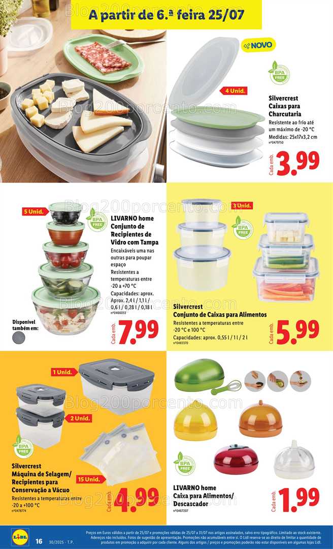 Antevisão Folheto LIDL Bazar Promoções de 21 a 31 julho - Edição Digital all