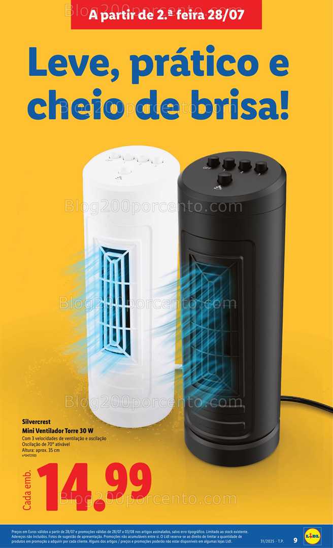 Antevisão Folheto LIDL Bazar Promoções de 28 julho a 7 agosto all