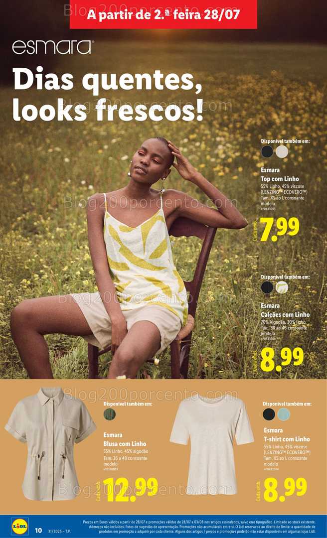 Antevisão Folheto LIDL Bazar Promoções de 28 julho a 7 agosto all