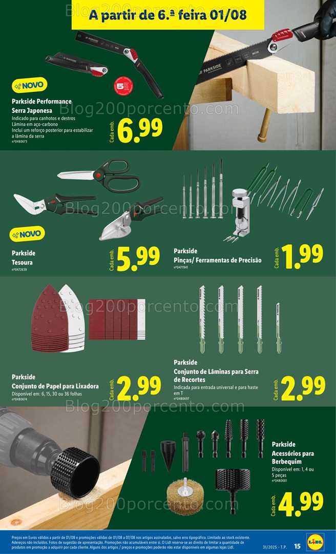 Antevisão Folheto LIDL Bazar Promoções de 28 julho a 7 agosto all