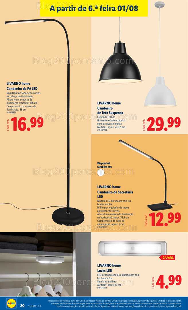 Antevisão Folheto LIDL Bazar Promoções de 28 julho a 7 agosto all