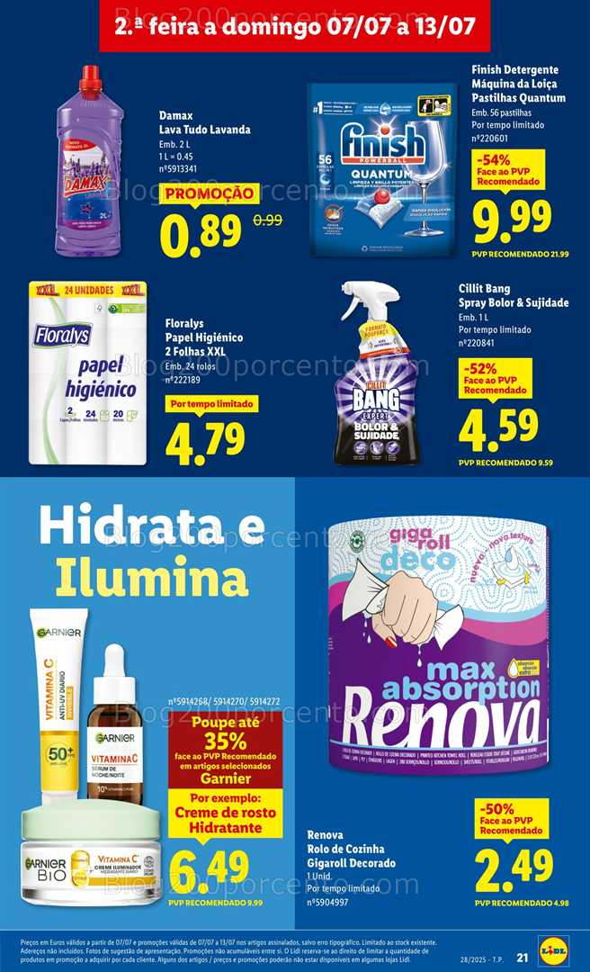 Antevisão Folheto LIDL Promoções de 7 a 13 julho - Edição Digital all