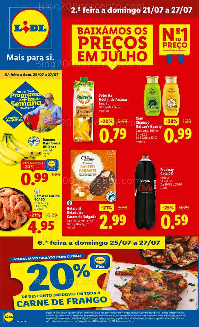 Antevisão Folheto LIDL Promoções de 21 a 27 julho - Edição Digital all
