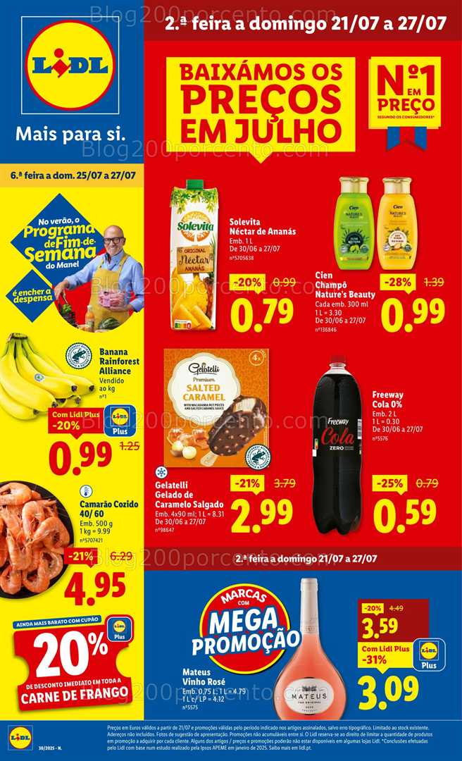 Antevisão Folheto LIDL Promoções de 21 a 27 julho - Edição Digital all