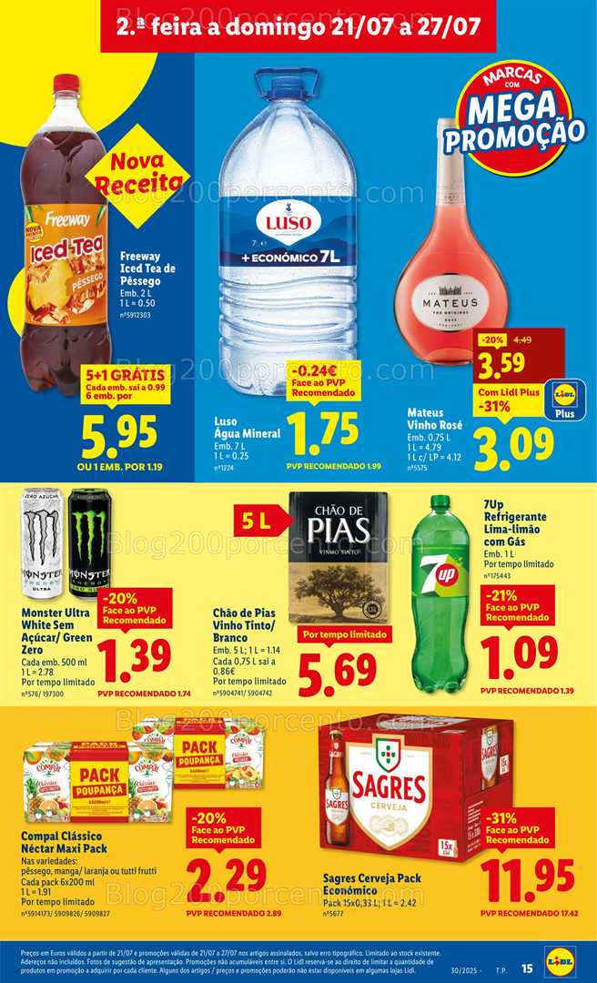 Antevisão Folheto LIDL Promoções de 21 a 27 julho - Edição Digital all