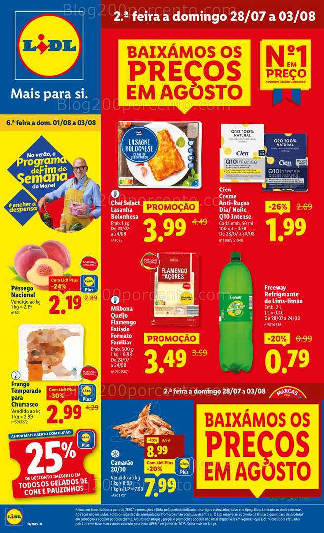 Antevisão Folheto LIDL Promoções de 28 julho a 3 agosto all
