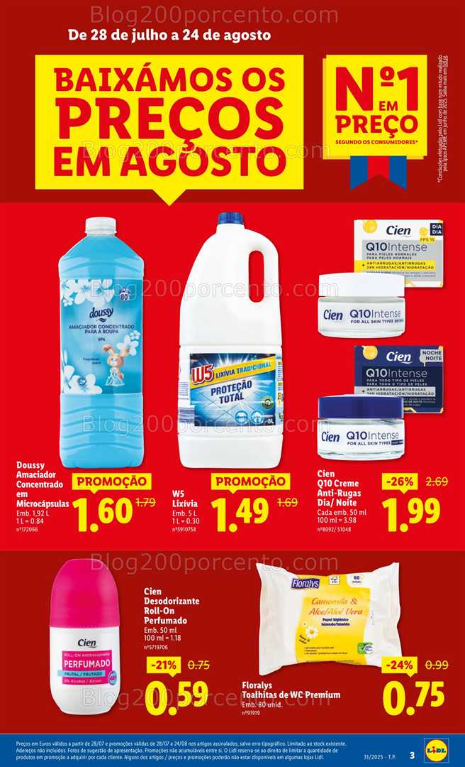 Antevisão Folheto LIDL Promoções de 28 julho a 3 agosto all