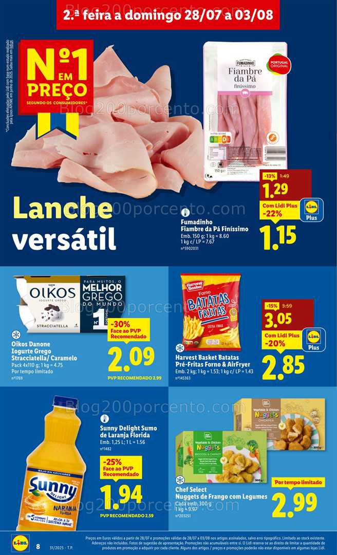 Antevisão Folheto LIDL Promoções de 28 julho a 3 agosto all