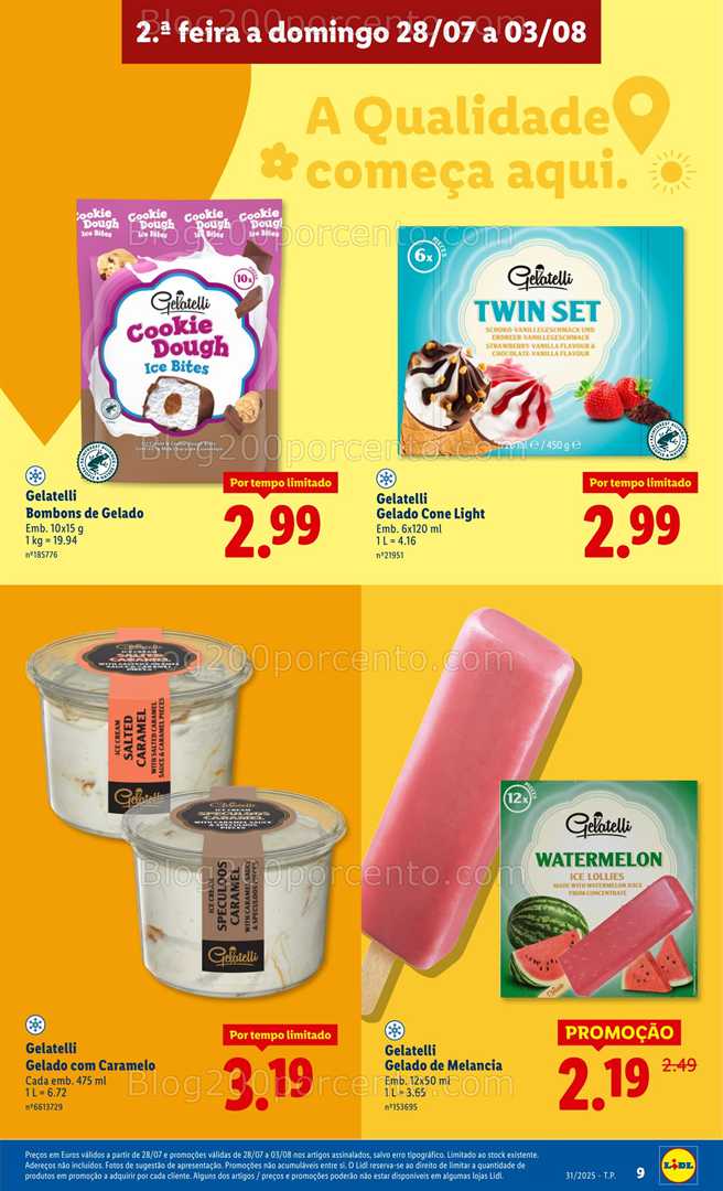 Antevisão Folheto LIDL Promoções de 28 julho a 3 agosto all