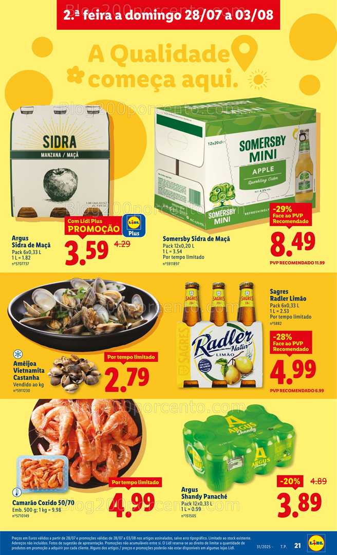 Antevisão Folheto LIDL Promoções de 28 julho a 3 agosto all