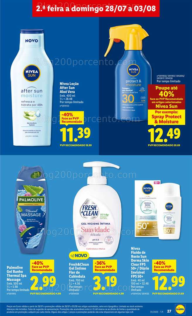 Antevisão Folheto LIDL Promoções de 28 julho a 3 agosto all