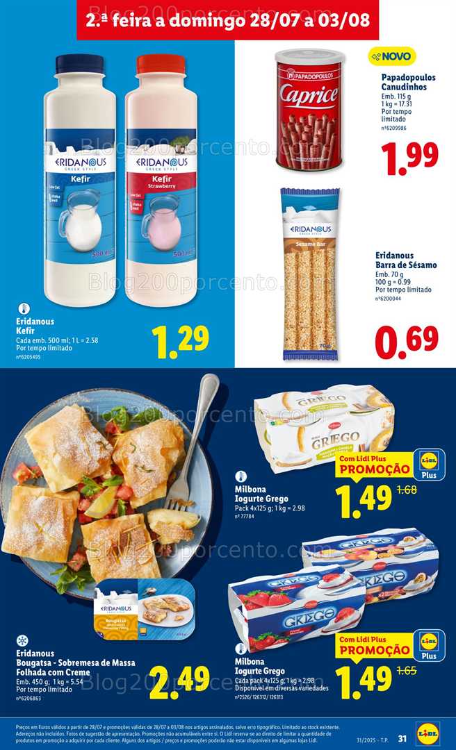 Antevisão Folheto LIDL Promoções de 28 julho a 3 agosto all