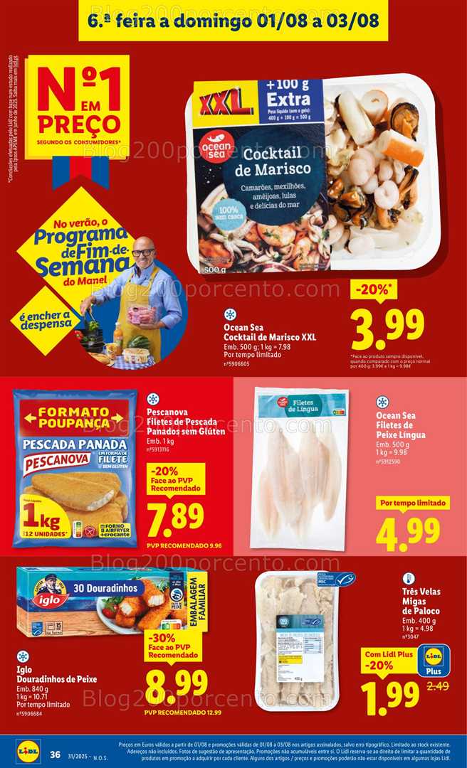 Antevisão Folheto LIDL Promoções de 28 julho a 3 agosto all