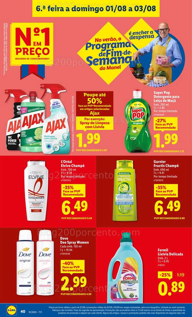 Antevisão Folheto LIDL Promoções de 28 julho a 3 agosto all