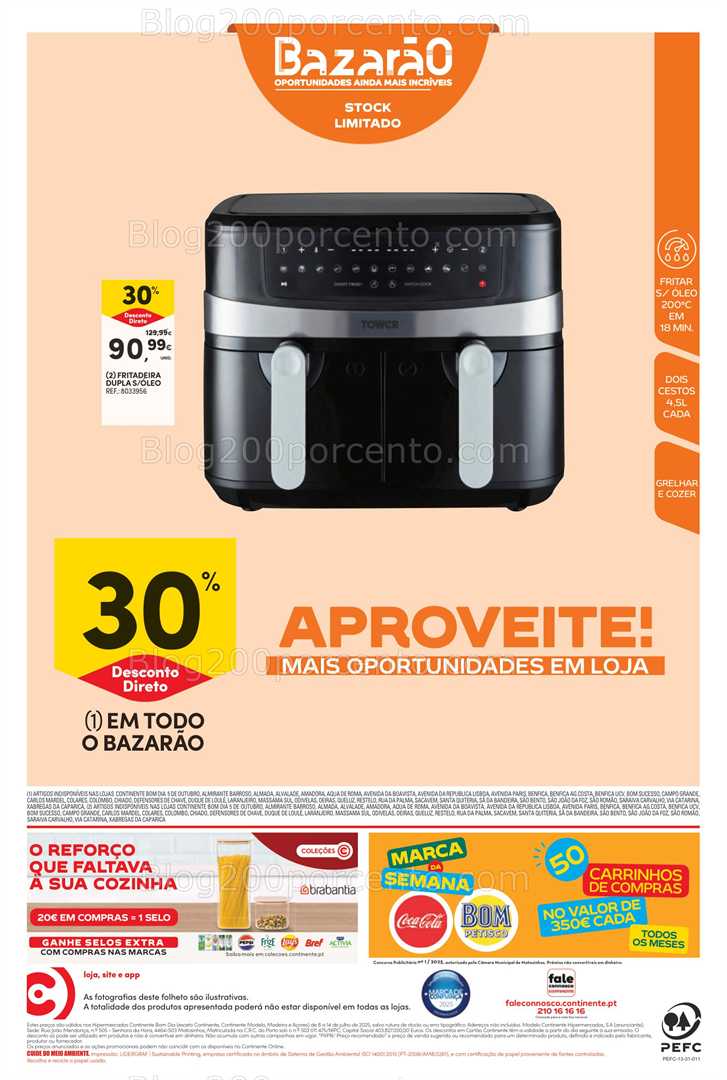 Antevisão Folheto CONTINENTE Bom Dia Promoções de 8 a 14 julho eletrodomésticos