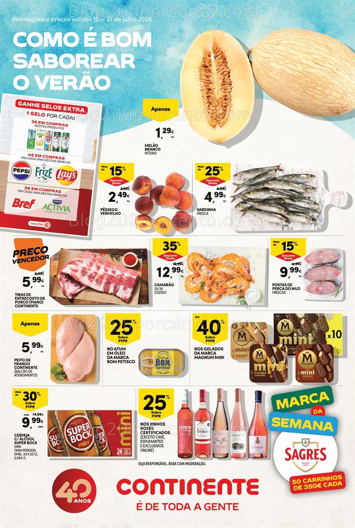 Antevisão Folheto CONTINENTE Bom Dia Promoções de 15 a 21 julho all