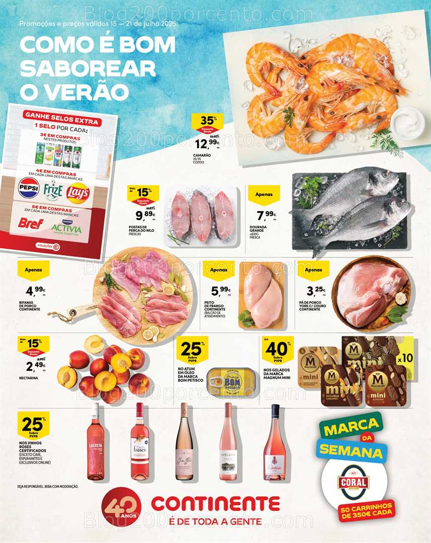 Antevisão Folheto CONTINENTE Madeira Promoções de 15 a 21 julho all