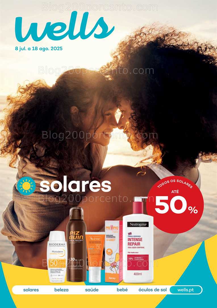Antevisão Folheto WELLS Solares Promoções de 8 julho a 18 agosto