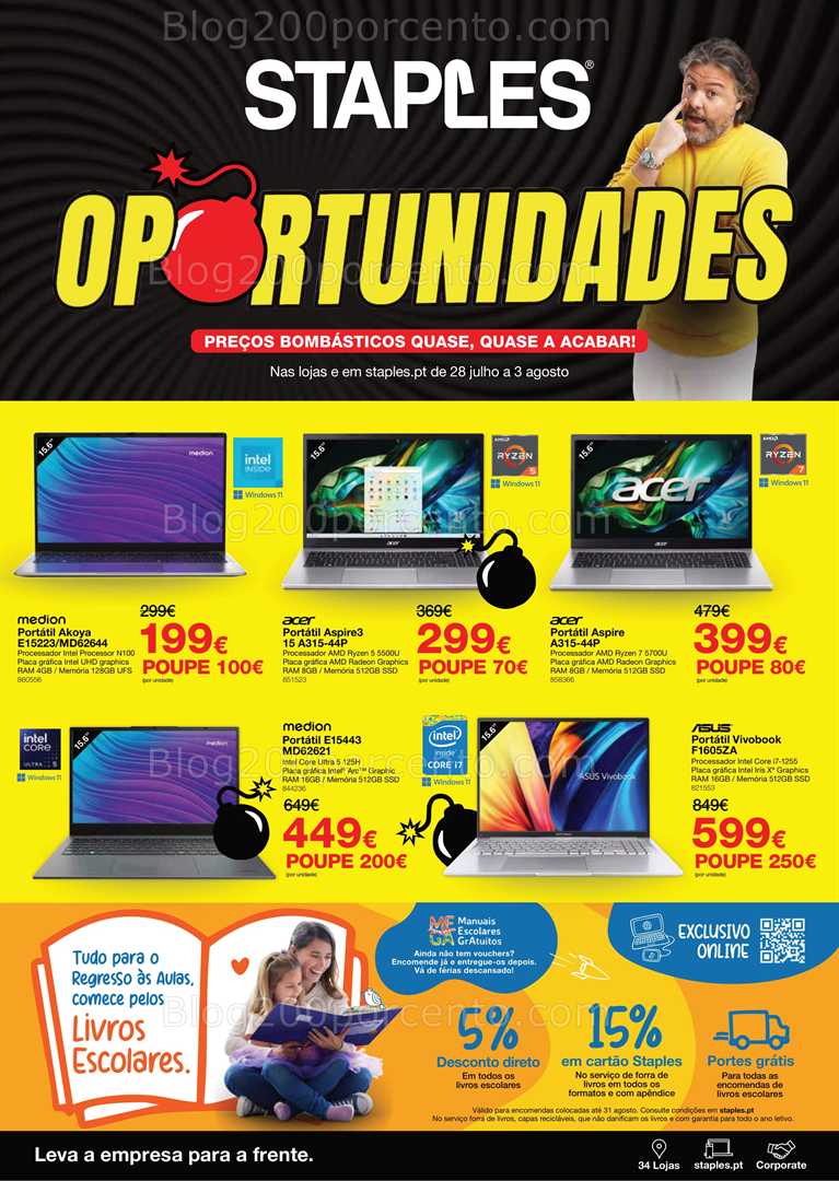 Antevisão Folheto STAPLES Oportunidades 28 julho a 3 agosto all