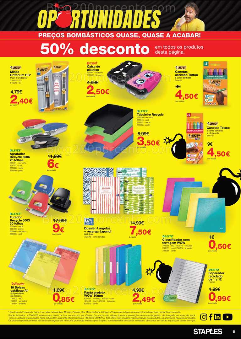 Antevisão Folheto STAPLES Oportunidades 28 julho a 3 agosto all