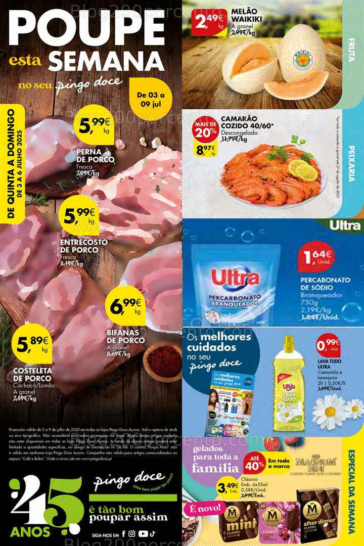 Antevisão Folheto PINGO DOCE Açores Promoções de 3 a 9 julho all