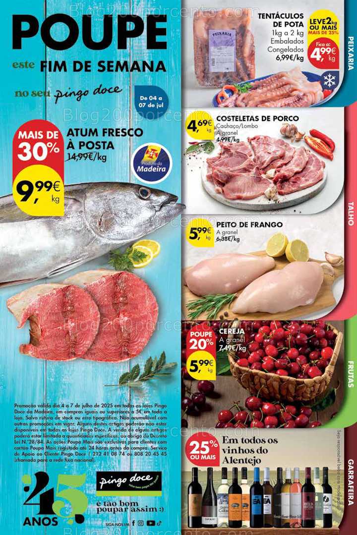 Antevisão Folheto PINGO DOCE Madeira Promoções Fim de Semana - 4 a 7 julho all
