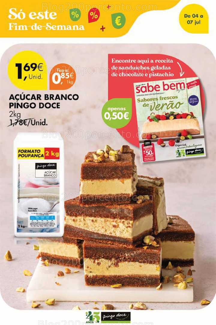 Antevisão Folheto PINGO DOCE Promoções Fim de Semana - 4 a 7 julho all