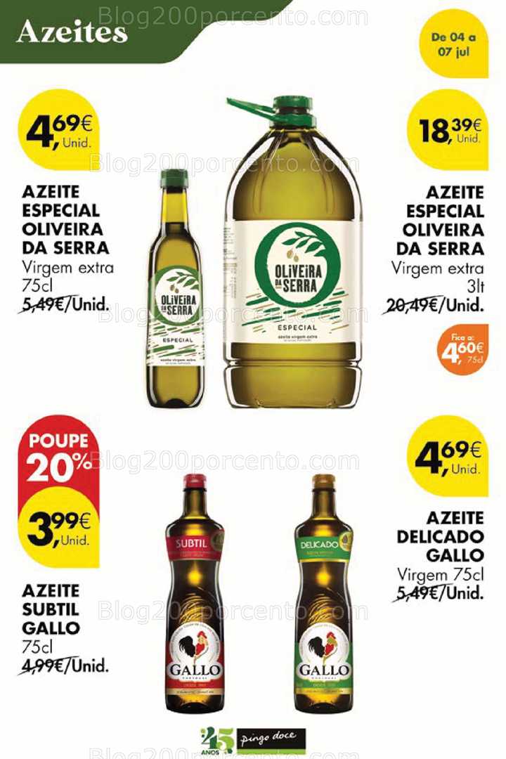 Antevisão Folheto PINGO DOCE Promoções Fim de Semana - 4 a 7 julho all