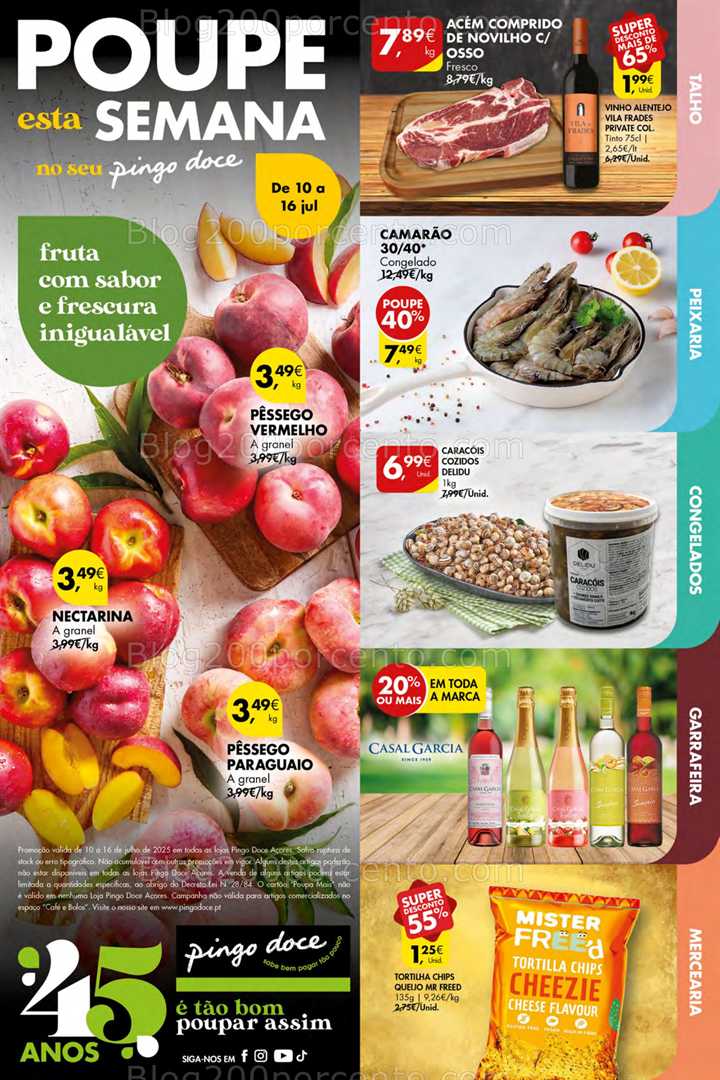 Antevisão Folheto PINGO DOCE Açores Promoções de 10 a 16 julho
