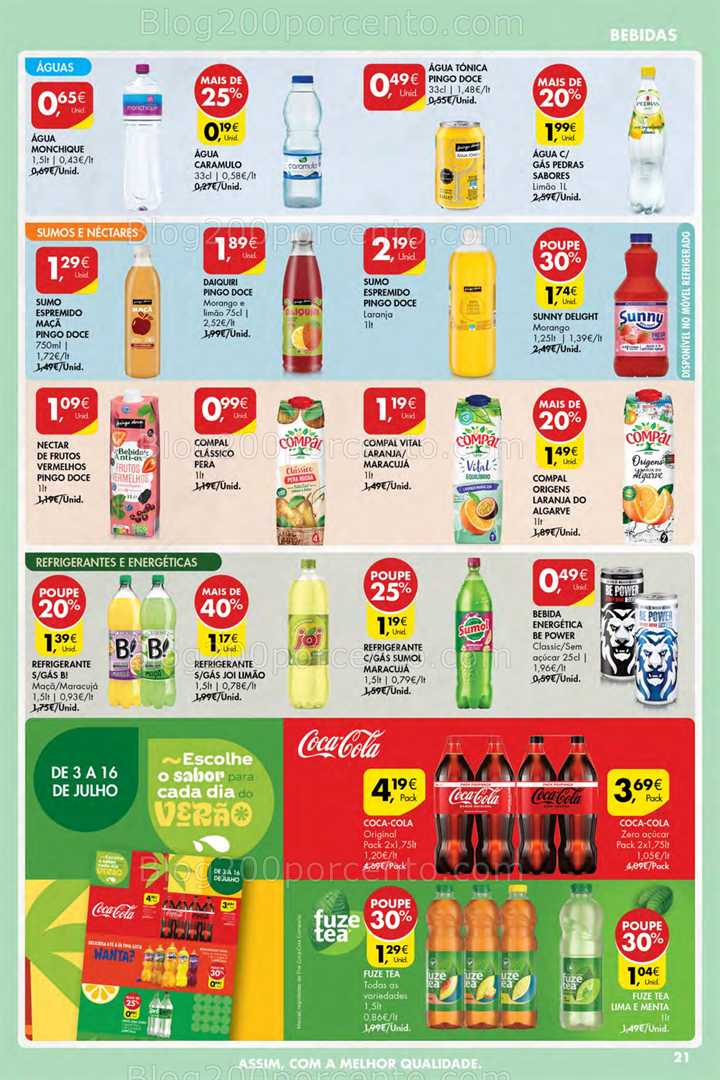 Antevisão Folheto PINGO DOCE Açores Promoções de 10 a 16 julho