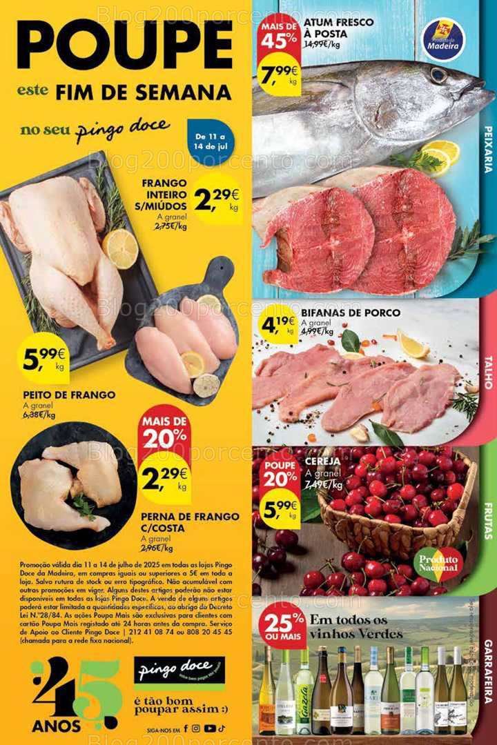 Antevisão Folheto PINGO DOCE Madeira Promoções Fim de Semana - 11 a 14 julho all