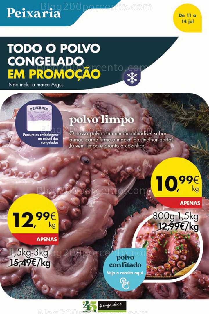 Antevisão Folheto PINGO DOCE Promoções Fim de Semana - 11 a 14 julho all