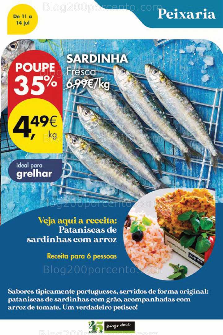 Antevisão Folheto PINGO DOCE Promoções Fim de Semana - 11 a 14 julho all