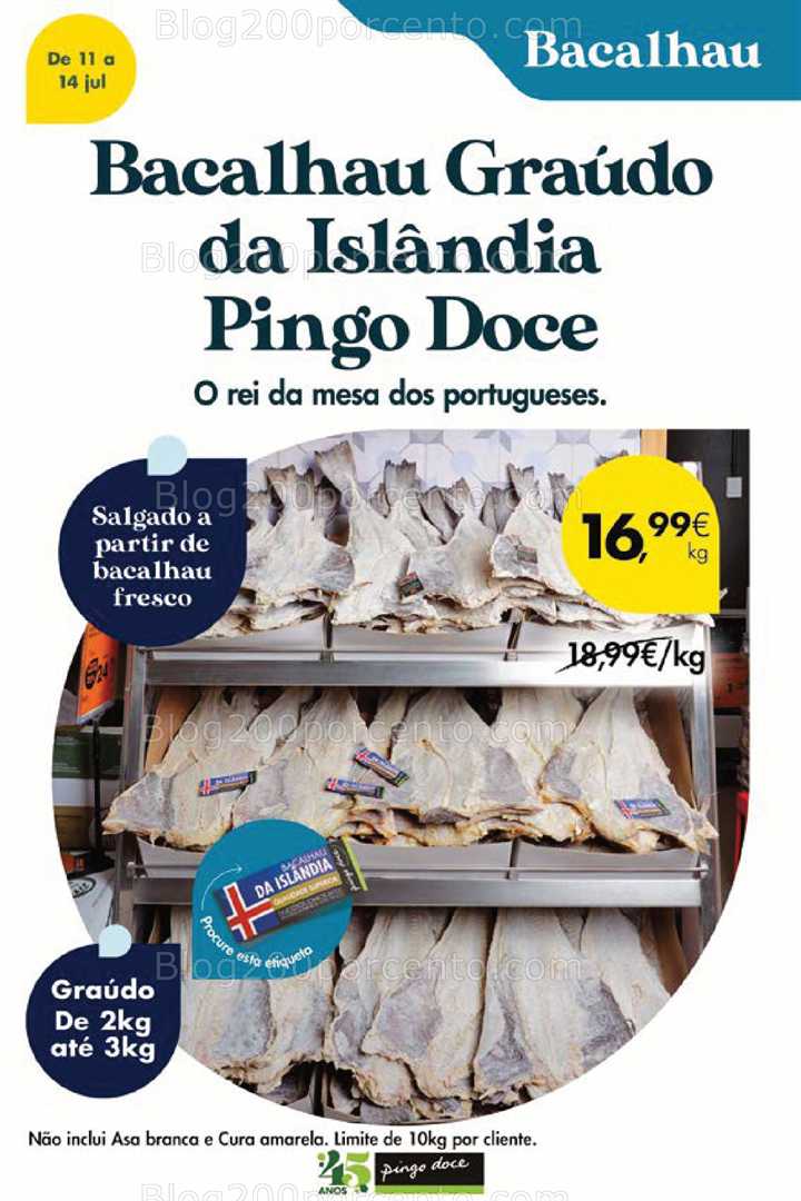 Antevisão Folheto PINGO DOCE Promoções Fim de Semana - 11 a 14 julho all