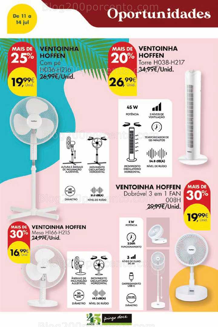 Antevisão Folheto PINGO DOCE Promoções Fim de Semana - 11 a 14 julho bazar