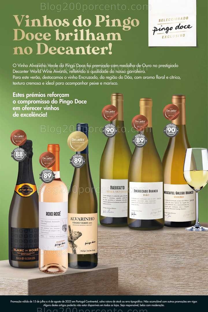 Antevisão Folheto PINGO DOCE Vinhos - 15 julho a 4 agosto